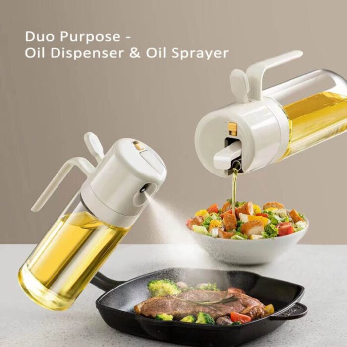 2in1sprayandpouroildispenserglassbottlesaucecondimentbottlekitchensg 1