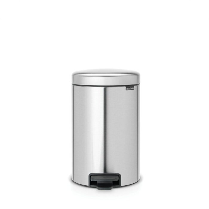 brabantia pedal bin newicon soft closing 12l matt steel 240315112517