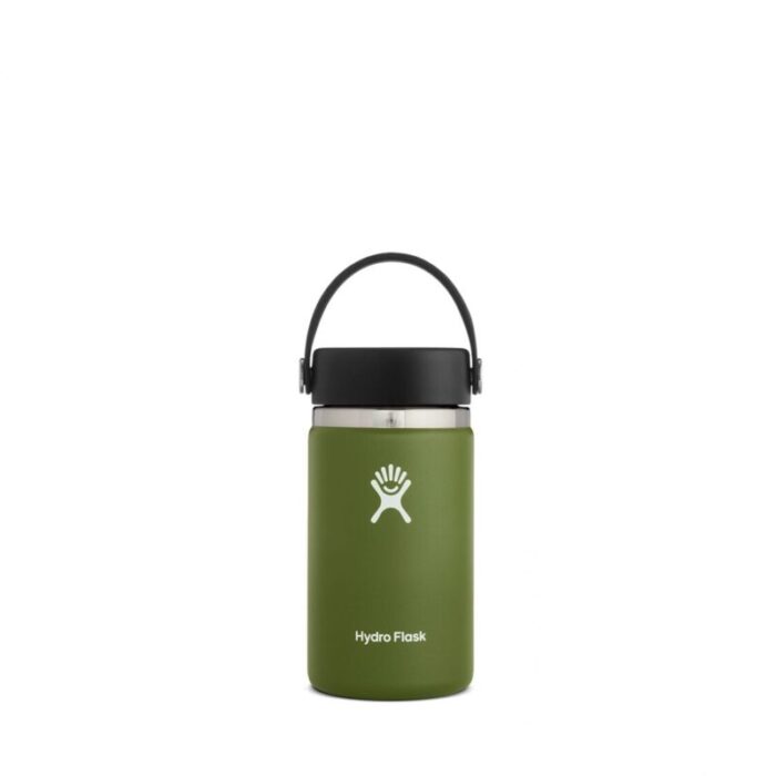 hydro flask wide mouth flex cap 12oz olive 240902114803