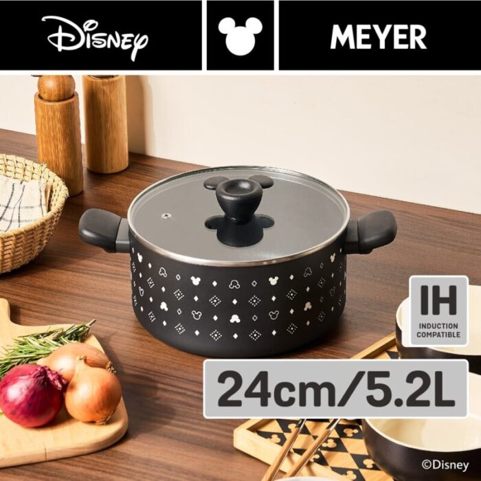 meyer disney monochrome 24cm52l covered stockpot 240925090847