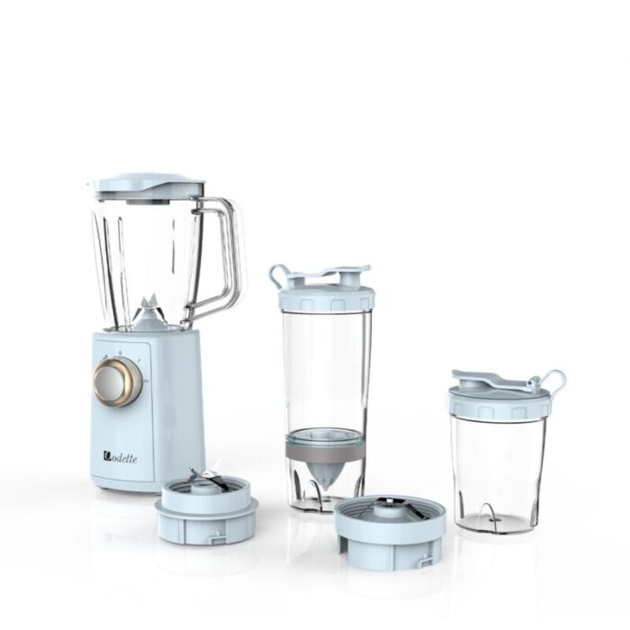 odette 2 speeds blender with lemon juicer and grinder light blue 240624012344