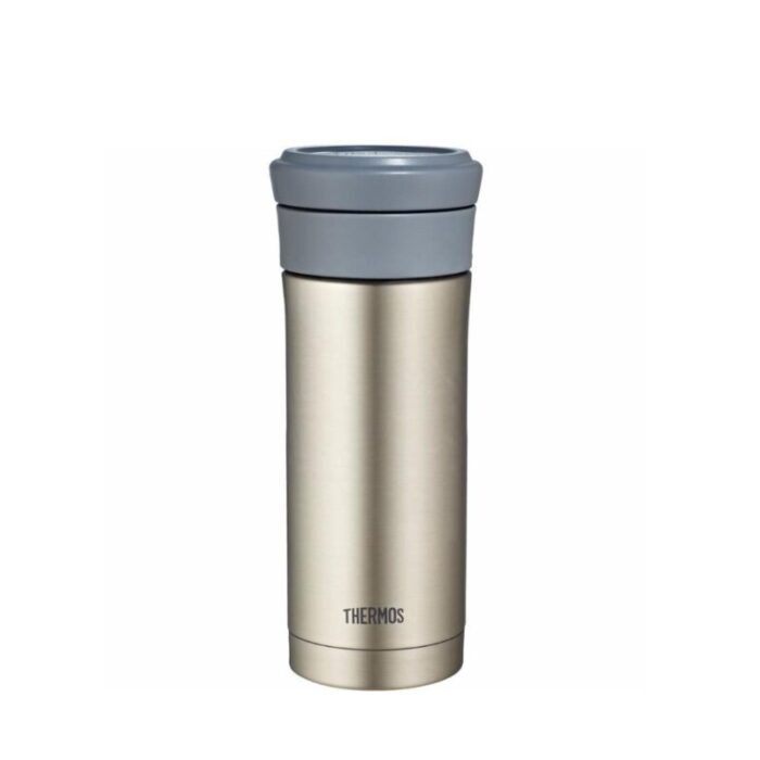 thermos stainless steel tumbler with strainer stainless black 500ml 240819121407