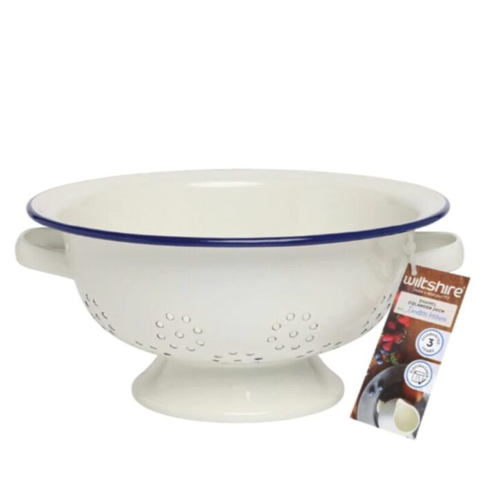 wiltshire enamel colander 24cm 43556 240919030303